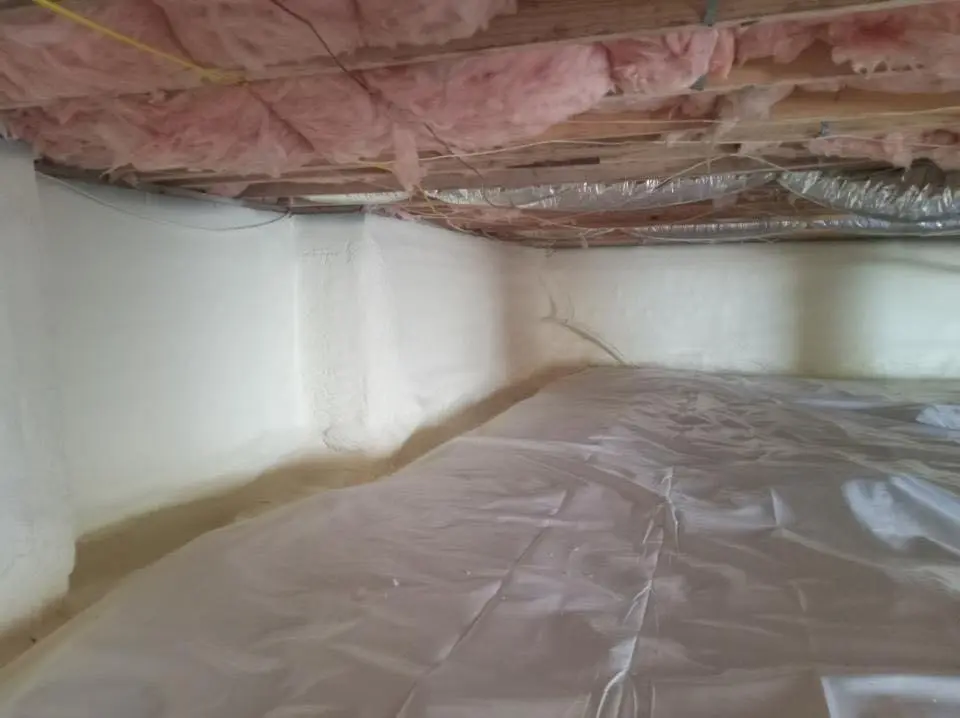 Crawl space encapsulation with closed-cell spray foam for Flat Roof Repair in Silver City